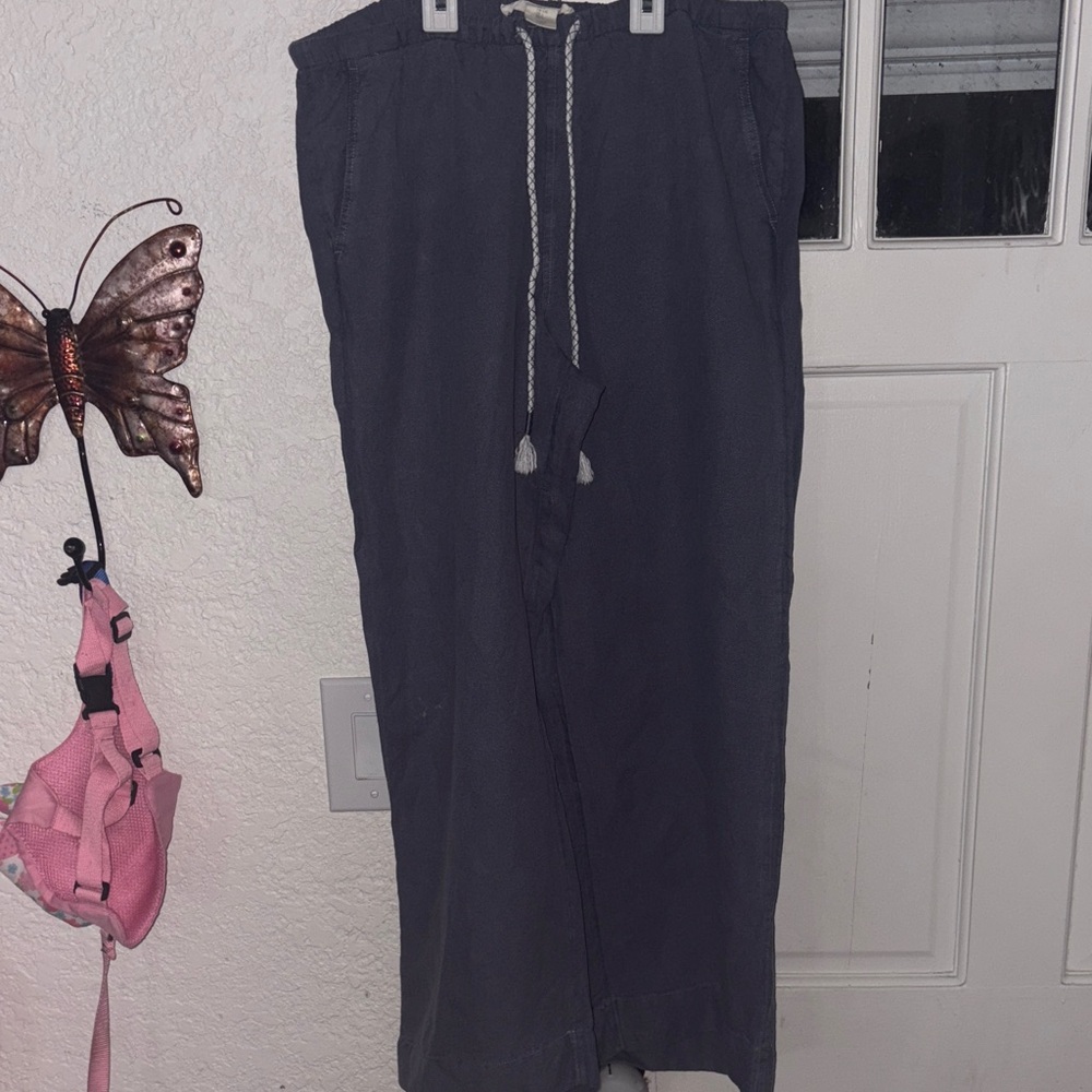 Gray Drawstring Pants